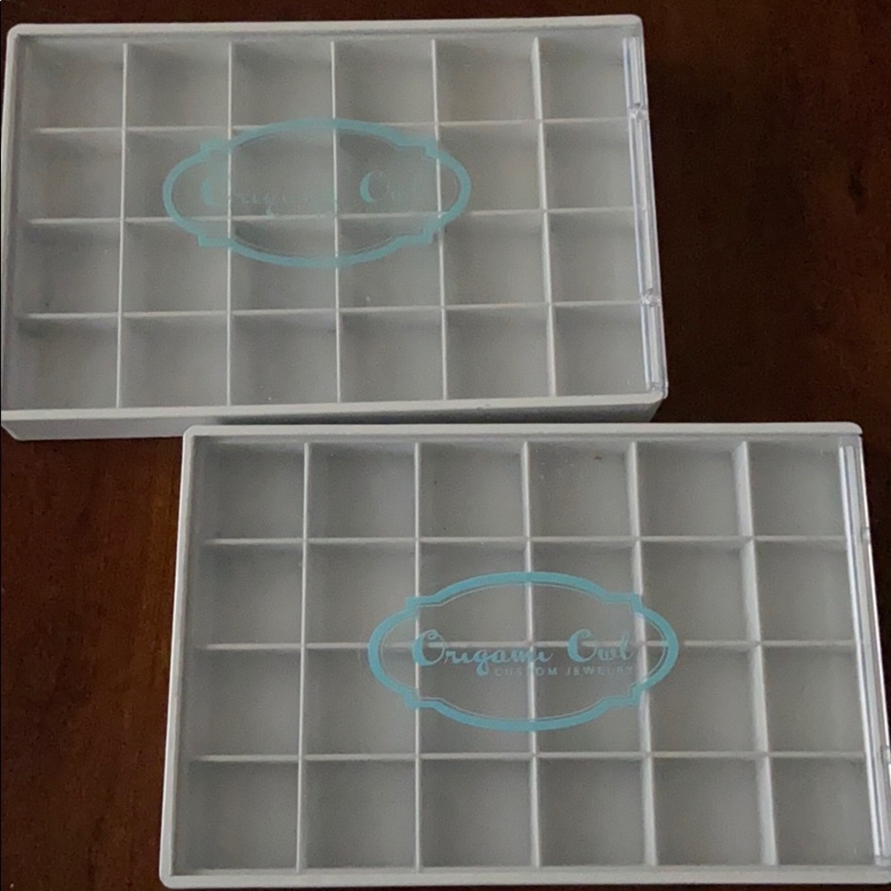 Origami charm holders